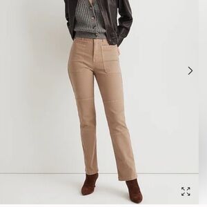 NWT Madewell 90s straight pants size 27-tan